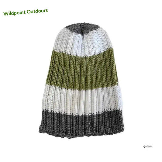 Puuvillapipo sammal - harmaa-valko-vihreä - pipo - wildpoint outdoors retkeily 19,90 €