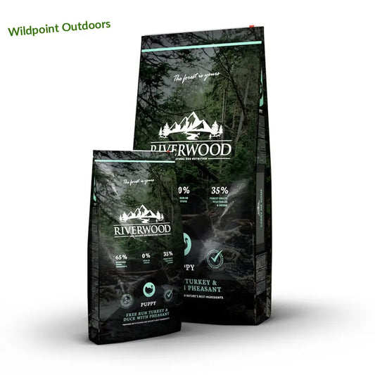 Riverwood puppy kalkkuna ankka & fasaani - 2kg - wildpoint retkeily 19,90 €