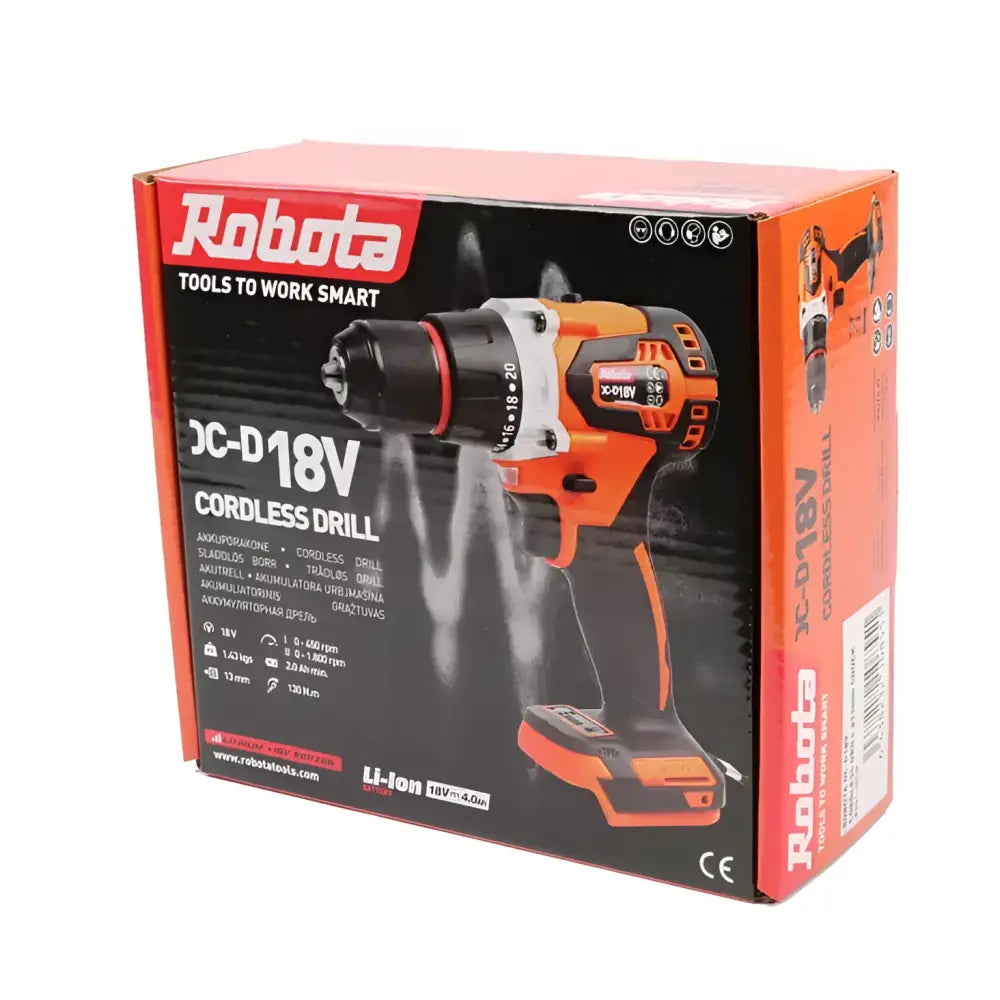 Robota akkuporakone 13mm dc-d18v runko - akkuporakone 20 alueinen momentin säätö retkeilyvarusteet verkkokaupasta