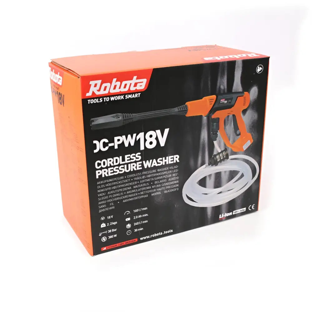 Robota dc-ws18v akkupainepesuri runko - akkupainepesuri 18v retkeilyvarusteet verkkokaupasta 88,90 €