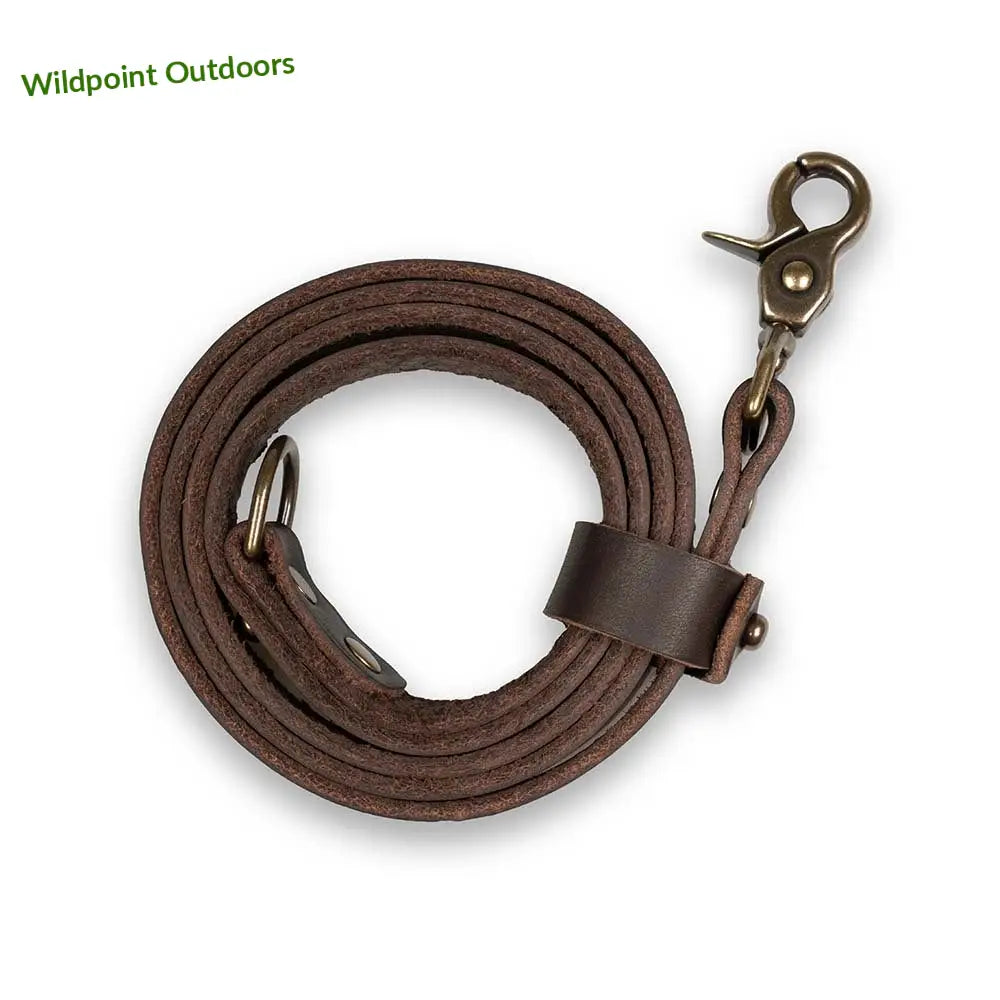 Roselli-koiran talutin d-renkaalla - dark brown leather - accessories - wildpoint outdoors retkeily 59 €