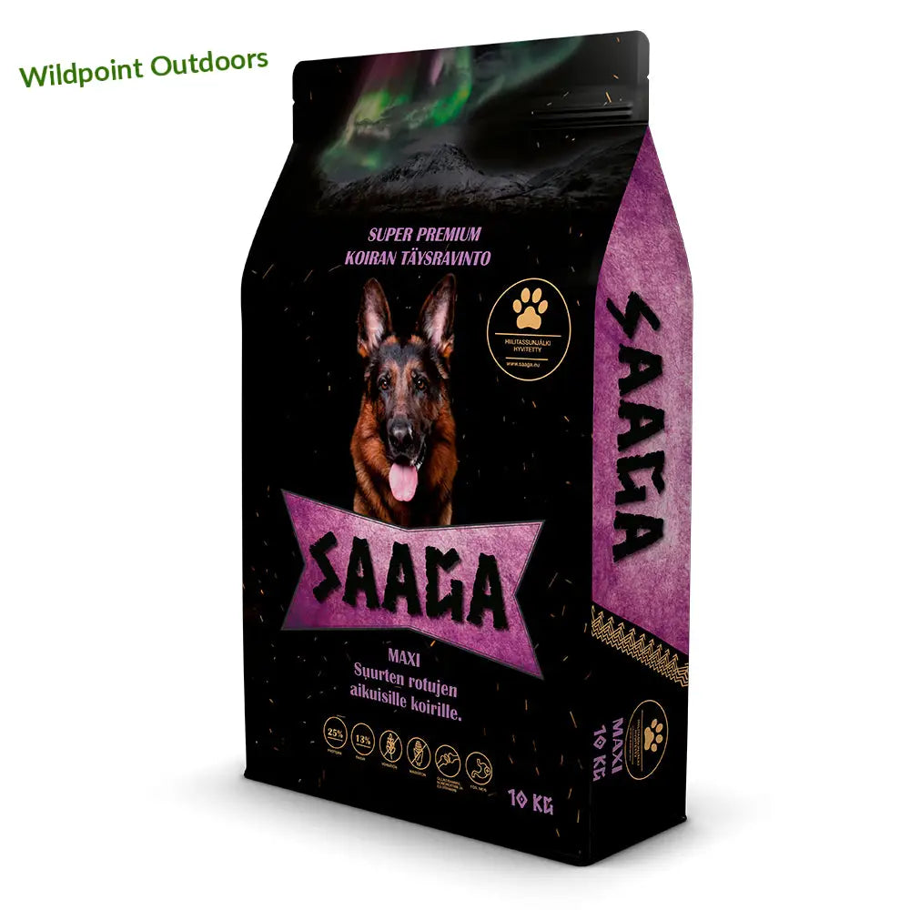 Saaga maxi täysravinto koirille - 2kg - wildpoint outdoors retkeily 10,90 €