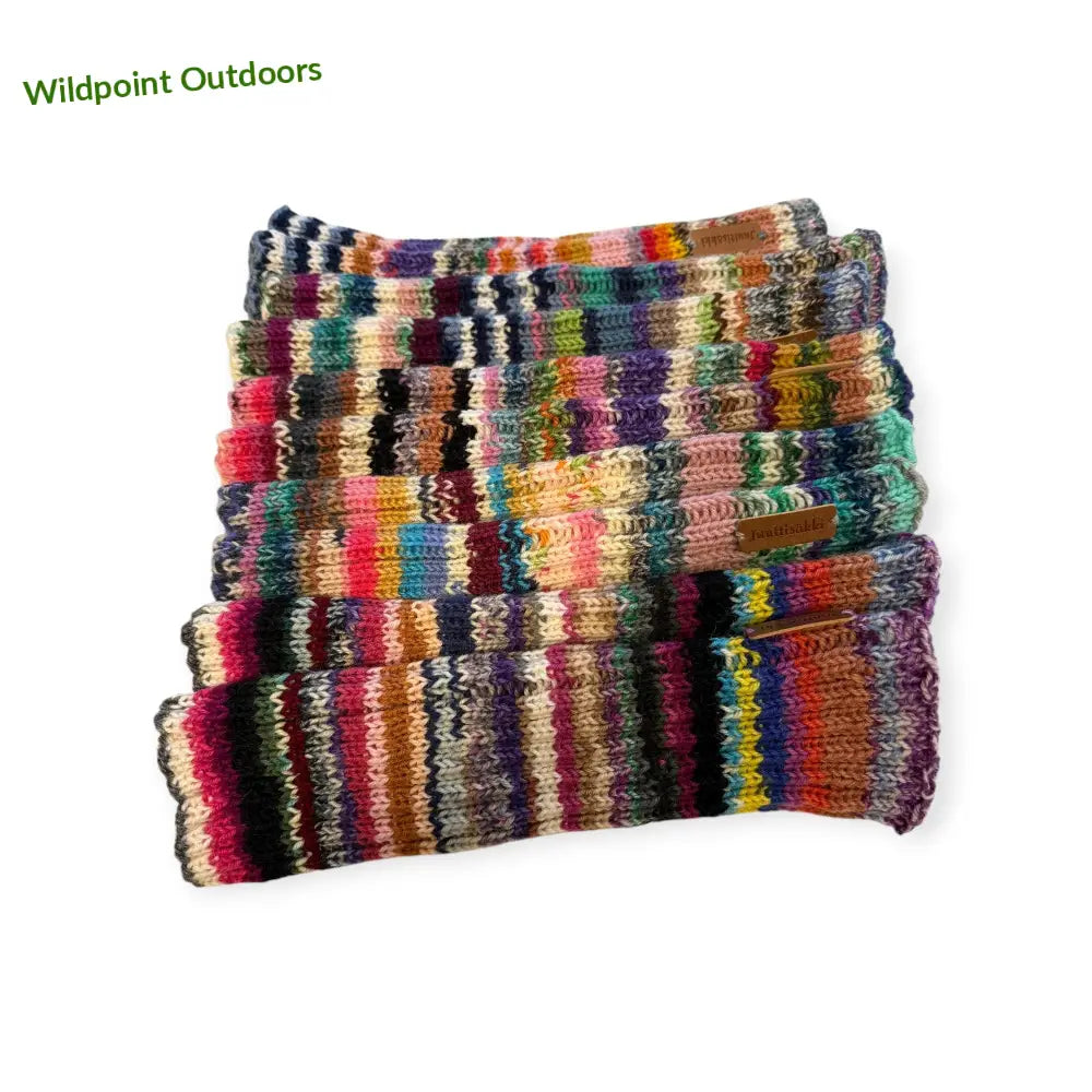 Säärystimet jämälanka - kotimaista käsityötä - retkeily