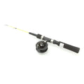 Black fiskestang med matchende snelle og klart gul line fra scandinavian tackle dyna combo