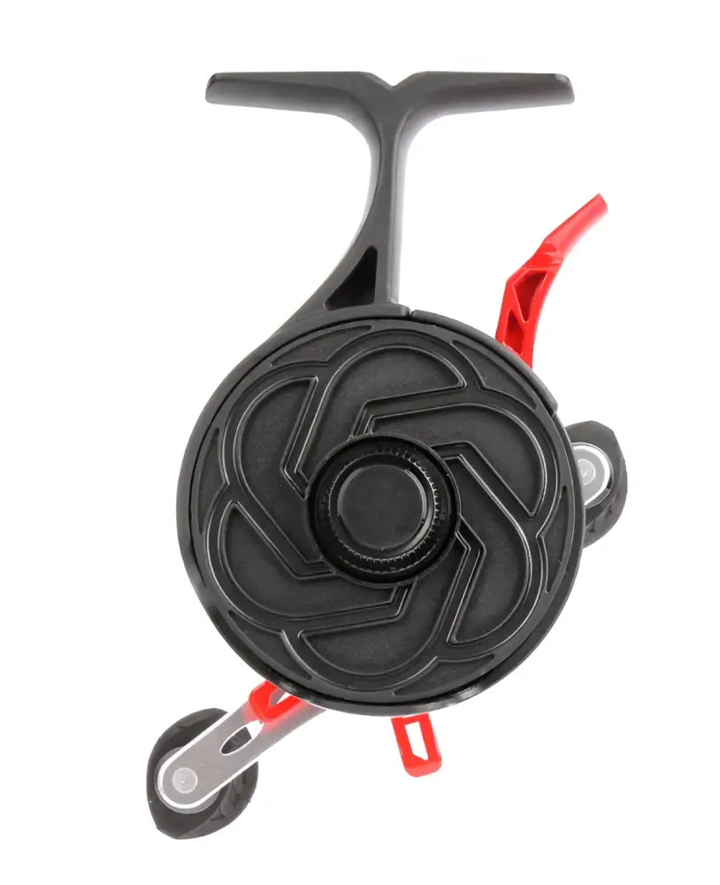 Mustan ja punaisen scandinavian tackle force free fall 60mm pilkkikelan oikean puolen ulkoinen t-kahva ja ergonominen ote