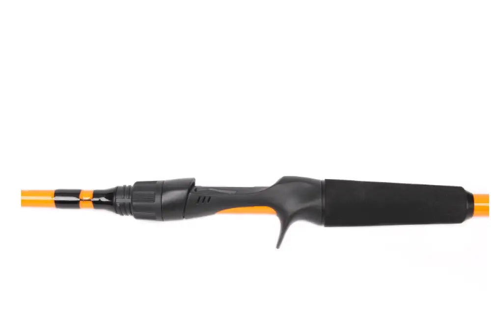 Scandinavian tackle hard carrot 125cm Ismetevapa musta ja oranssi kalastusvapa teksturoidulla kahvalla