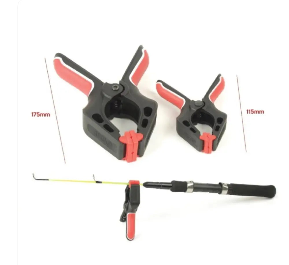 Punaiset ja mustat muoviset scandinavian tackle ismete vapapidike iso 5kpl ergonomisilla kahvoilla kalavapojen kiinnitykseen