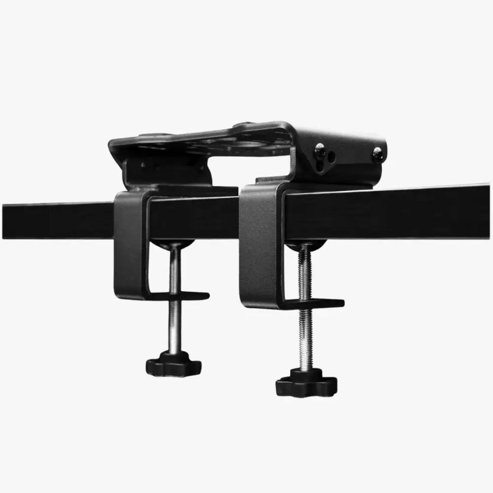 Musta metallinen simagic desk clamp wheelbase t-loc -pöytäkiinnike säädettävällä ruuvimekanismilla