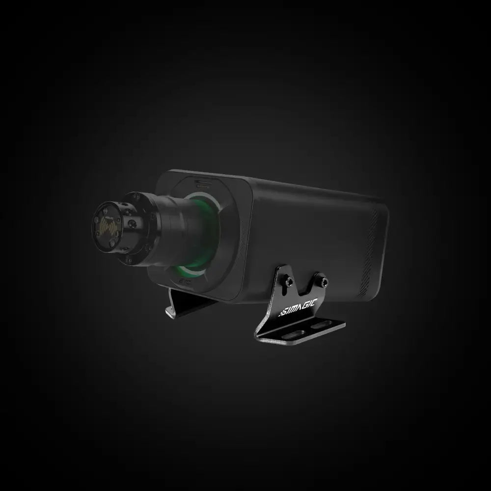 Simagic evo side mounting brackets mb-s musta suorakulmainen kamera vihreällä valaistulla linssillä ja metallisella kiinnikkeellä