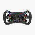 Black carbon fiber simagic gt neo steering wheel with colorful illuminated buttons and customizable controls