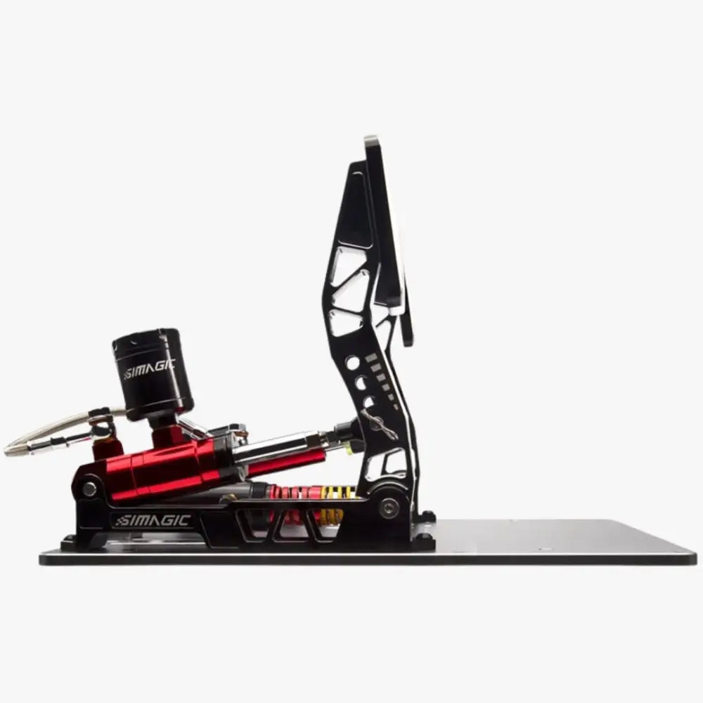Simagic p2000 hydraulinen 100kg musta ja punainen kahden polkimen ajosimulaattori kuljettajasetti