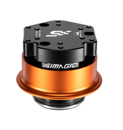 Simagic qr-a usb quick-release moottoripyörän kytkinvipu oranssi ja musta matta viimeistellyllä ylälevyllä