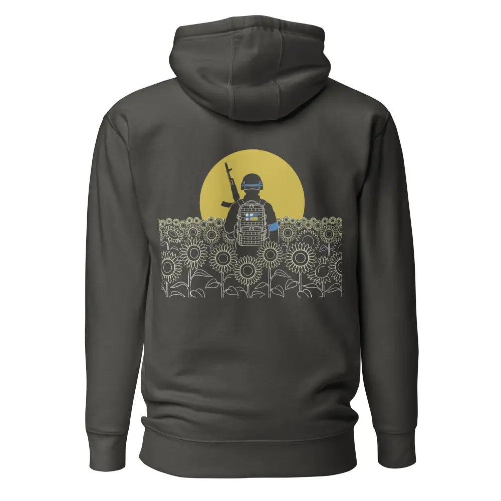 Stand with ukraine - huppari - vintage black / s - hoodie verkkokaupasta retkeilyvarusteet verkkokaupasta 79 €