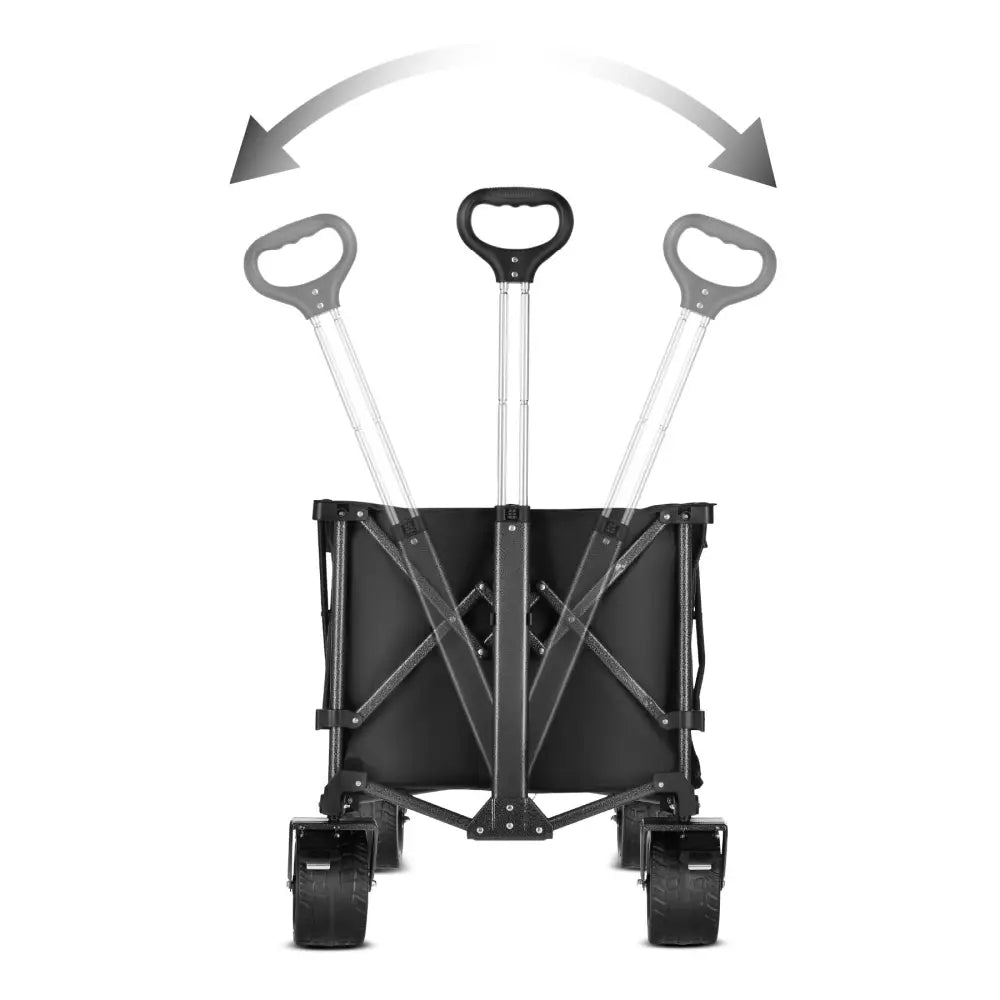 Taitettava kärry musta xxl 180l nc2604 nils camp - vetokärry kärry retkeilyvarusteet verkkokaupasta 139 €