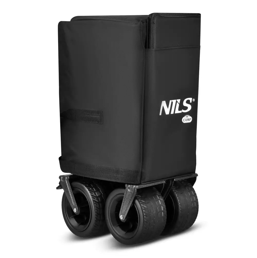 Taitettava kärry musta xxl 180l nc2604 nils camp - vetokärry kärry retkeilyvarusteet verkkokaupasta 139 €