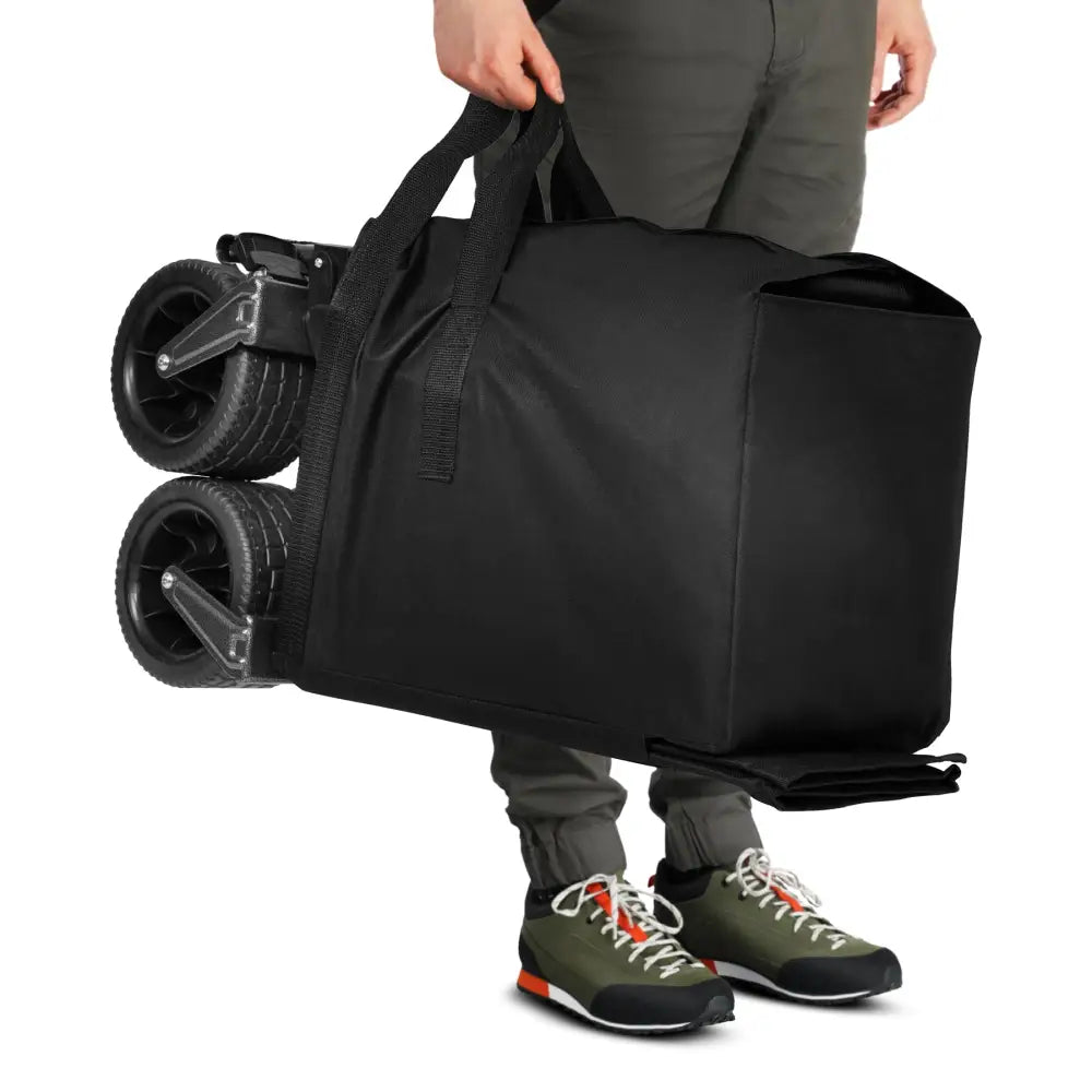 Taitettava kärry musta xxl 180l nc2604 nils camp - vetokärry kärry retkeilyvarusteet verkkokaupasta 139 €