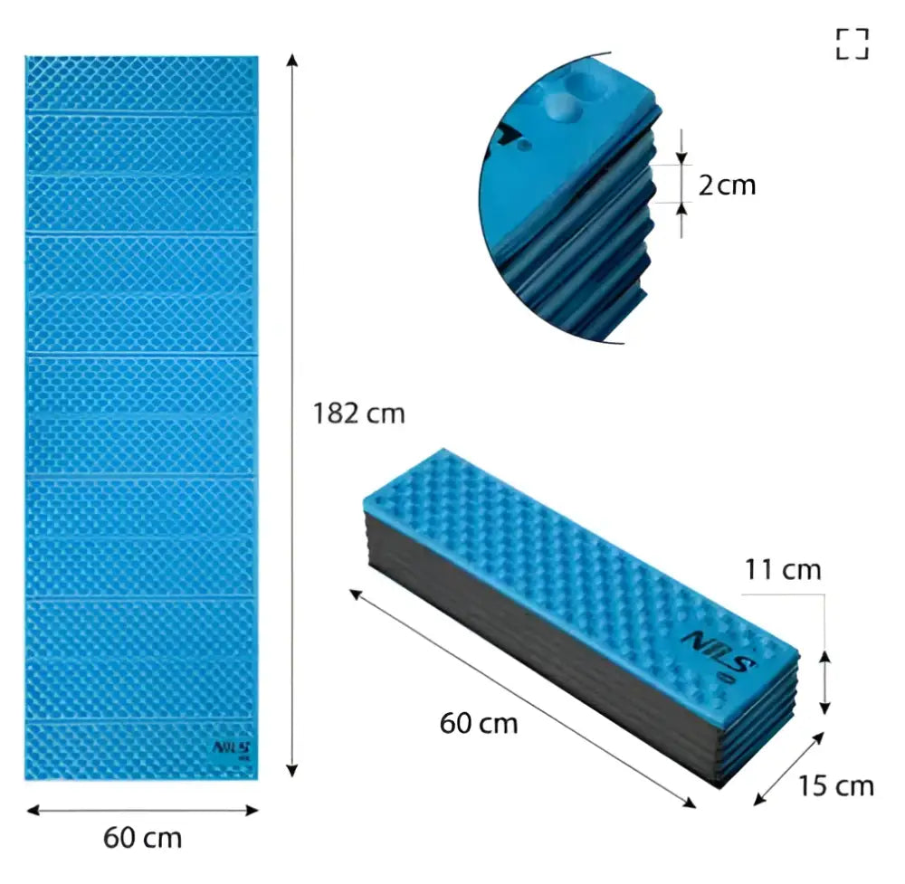 Taitettava makuualusta 188 cm nc1768 nils camp - accessories retkeilyvarusteet verkkokaupasta