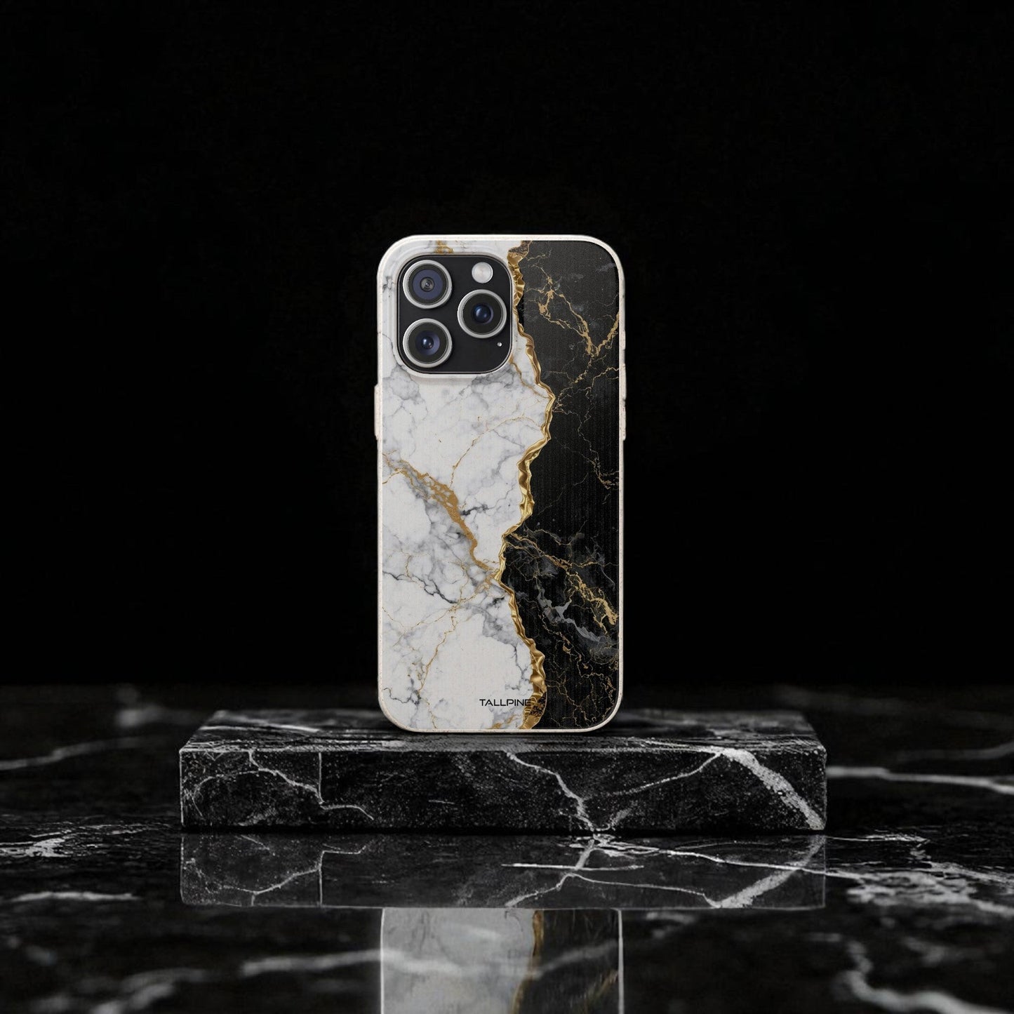 Gyllene svart marmor - Eco Case