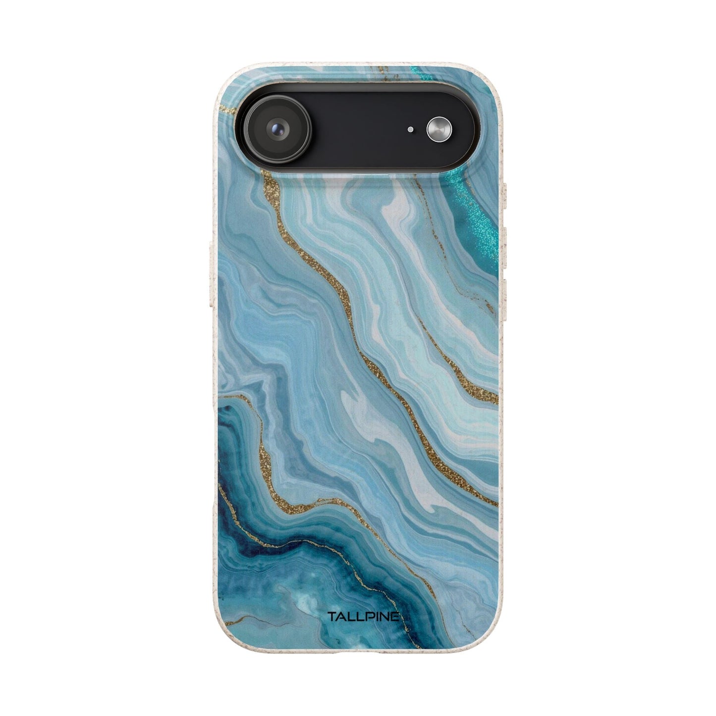 Gyllene azurblå marmor - Eco Case