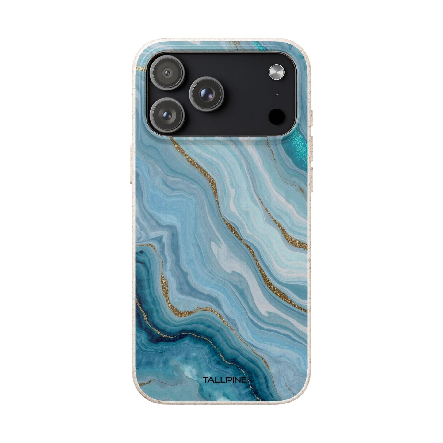 Gyllene azurblå marmor - Eco Case