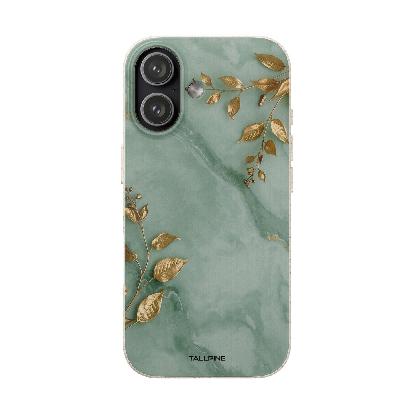 Förgylld mintgrön marmor - Eco Case