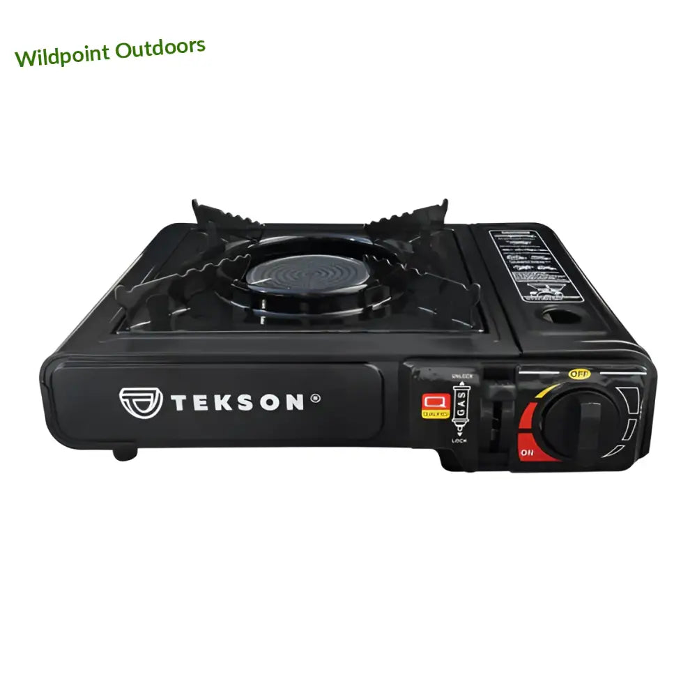 Tekson kannettava kaasuliesi muovikotelolla ja keraamisella polttimella - retkeily 28,90 €