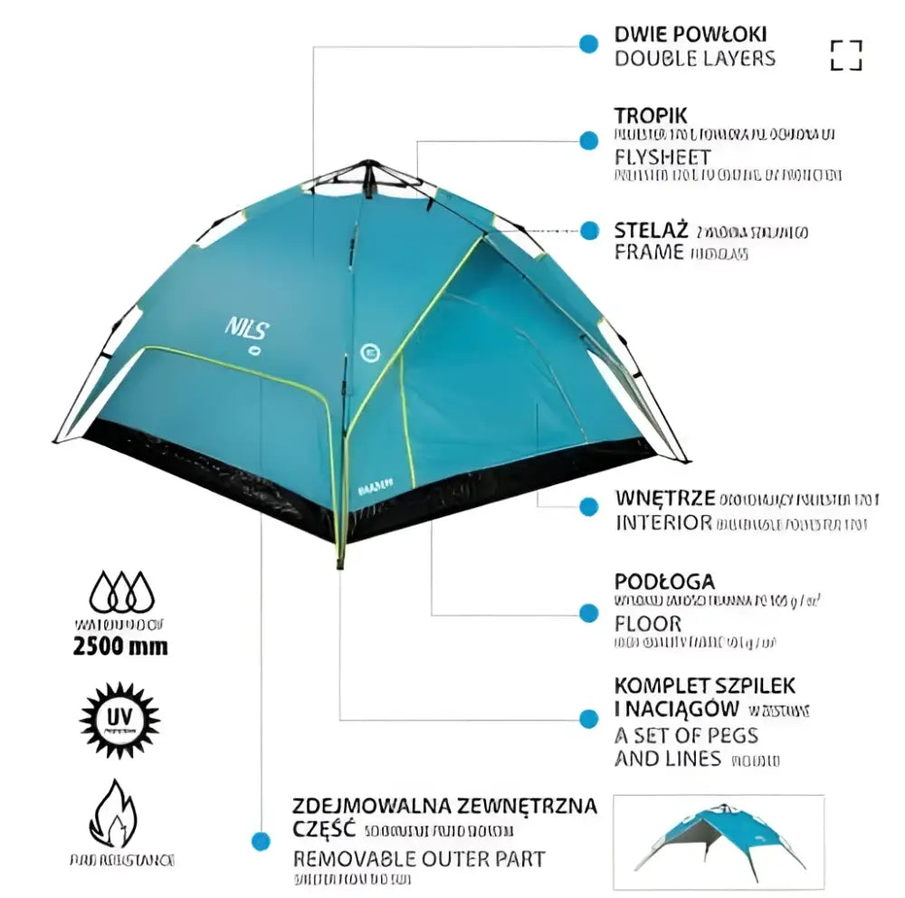 Teltta shadow nc7819 nils camp - accessories - wildpoint outdoors retkeilyvarusteet verkkokaupasta 104,90 €