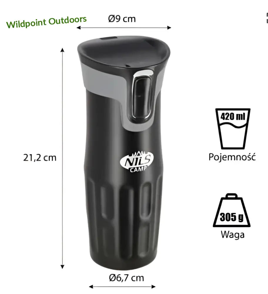 Termosmuki ncc06 black nils camp - accessories - wildpoint outdoors retkeily 19,90 €