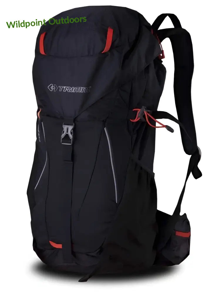 Trimm courier reppu 35l - musta/oranssi - wildpoint outdoors retkeily 78,90 €