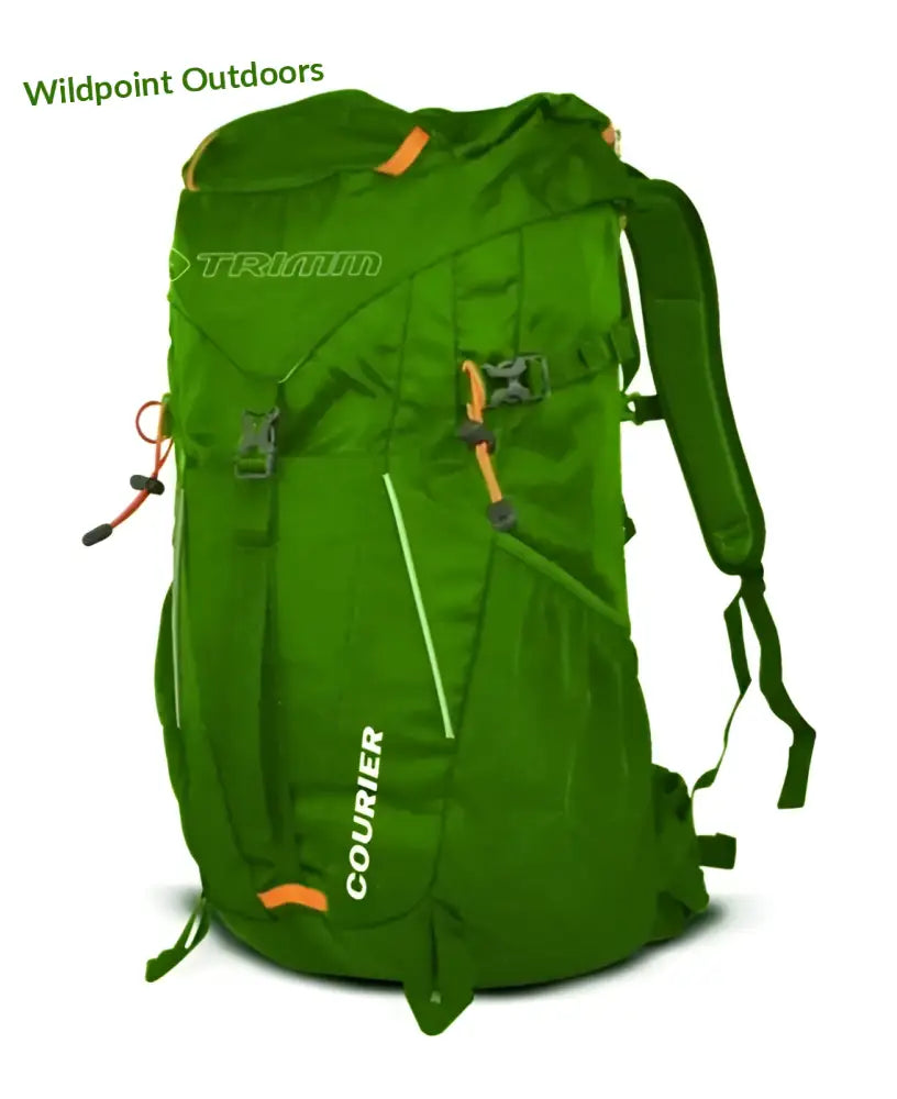 Trimm courier reppu 35l - vihreä/oranssi - wildpoint outdoors retkeily 78,90 €