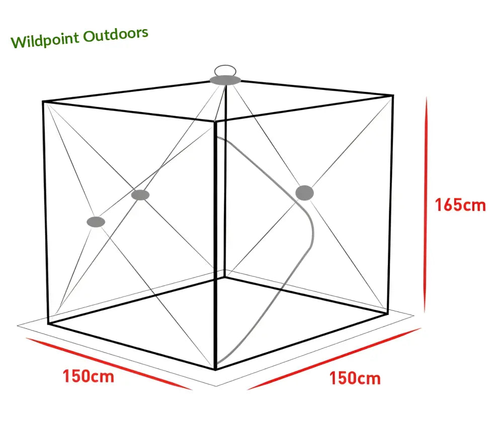 Väinö bunker 1 pilkkiteltta - wildpoint outdoors retkeily 179 €