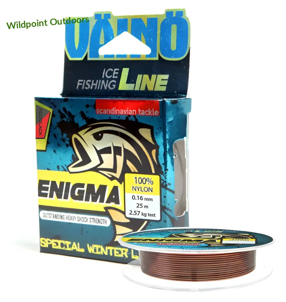 Väinö enigma pilkkisiima 25m - 0.10mm 1.21kg punainen + musta - wildpoint outdoors retkeily 2,99 €