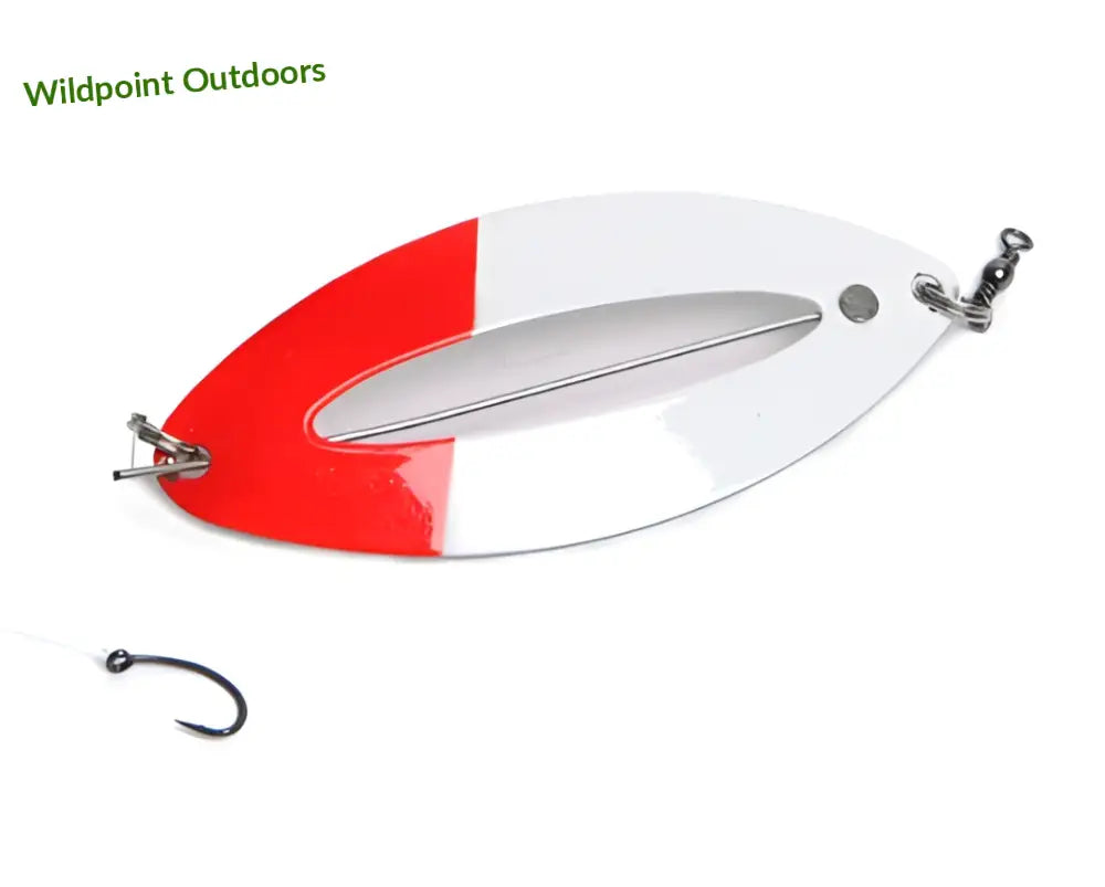 Väinö tanabru 85mm 13g isokokoiset rautulätkät valoaukolla. - redwhite - retkeily 6,75 €