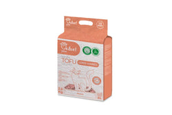 Peach-värinen 2,6 kg velvet paw luonnollinen tofukissan hiekka pitkäkarvaisille pehmeä ja ekologinen pakkaus