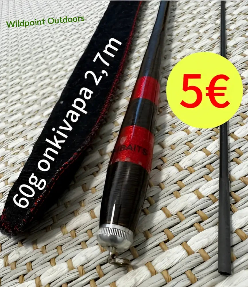 Vuokraamon poisto | onkivapa 2,7m / 60g - wildpoint retkeily 5 €