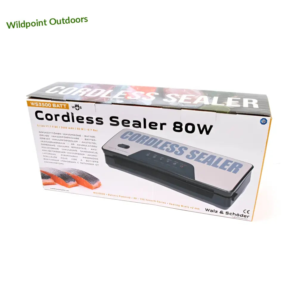 W + s 3500 akkukäyttöinen vakuumikone - w + s - wildpoint retkeily 84,90 €