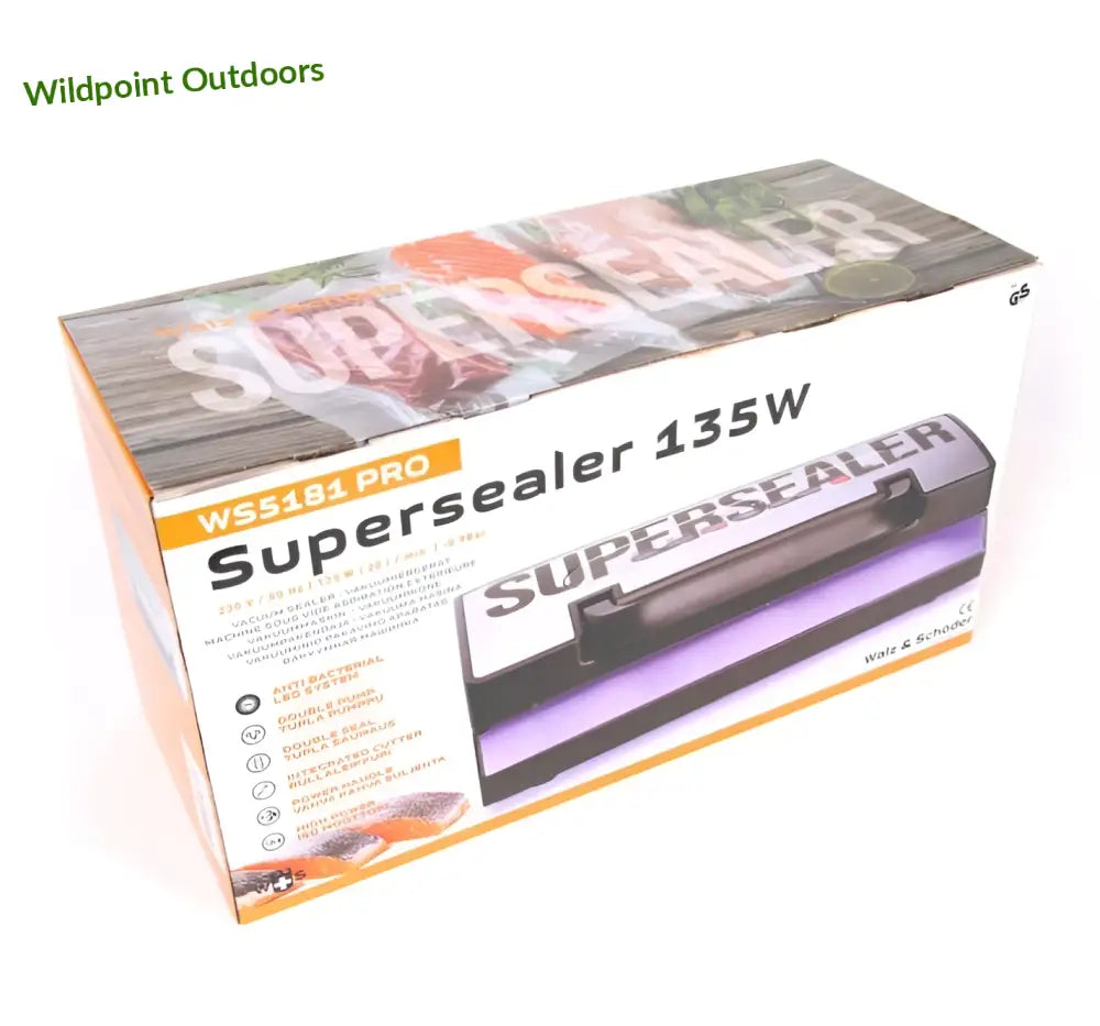 W + s 5181 pro vakuumikone 135w - w + s - wildpoint outdoors retkeily 157 €