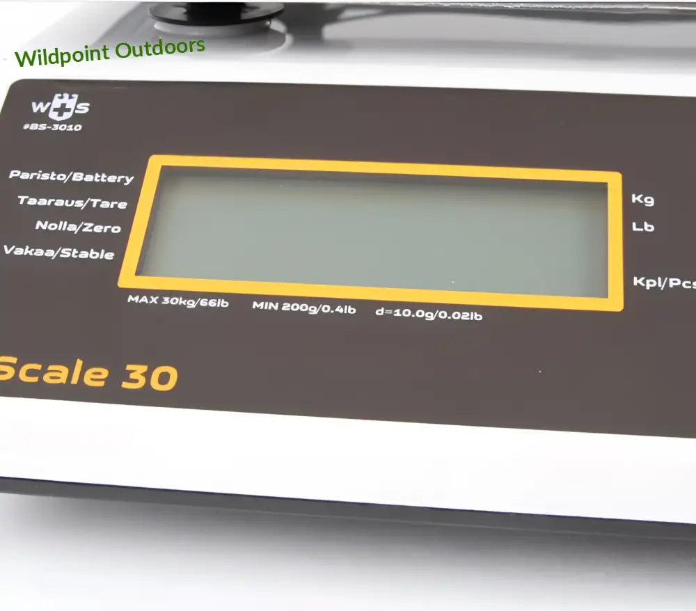 W + s tasovaaka 30kg/10g - w + s - wildpoint outdoors retkeily 67,90 €