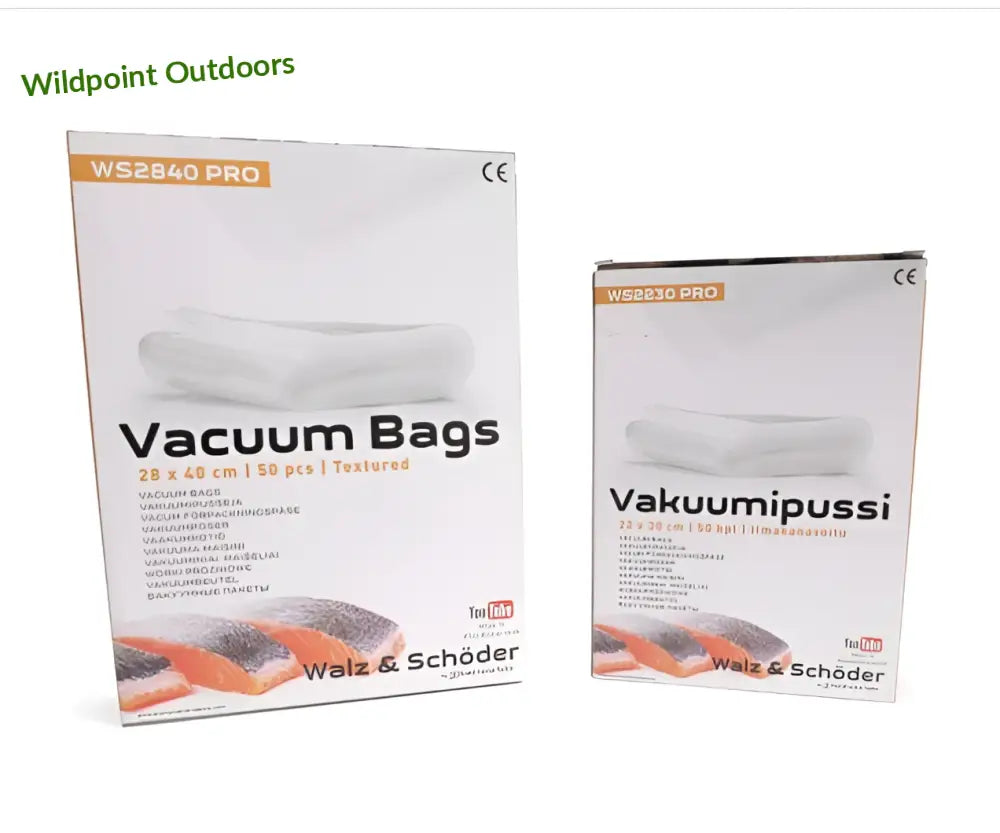 W + s vakuumipussi 22 x 30cm 50kpl - w + s - wildpoint outdoors retkeily 11,90 €