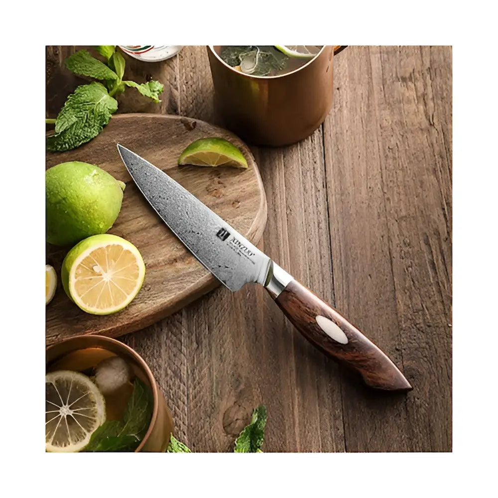 Xinzuo jiang damascus vihannesveitsi 13 cm - wildpoint retkeilyvarusteet verkkokaupasta 97 €