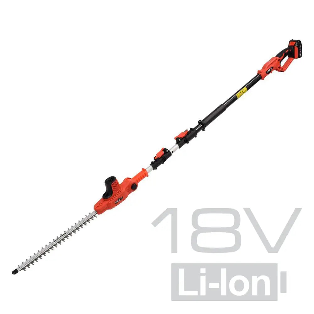 Yato akkupensasleikkuri 18v pitkällä varrella + 2.0ah akku - retkeilyvarusteet verkkokaupasta 129,95 €
